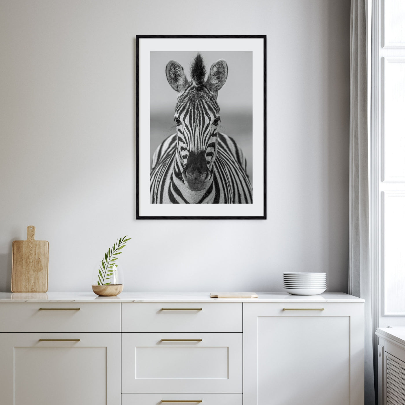 Zebra Photo B&W No 3 Poster