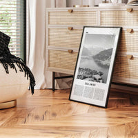 Zell am See Print Black and White, Zell am See Wall Art, Zell am See Poster, Zell am See Photo, Zell am See Décor, Zell am See Map, Austria