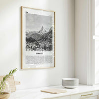 Zermatt Print Black and White, Zermatt Wall Art, Zermatt Poster, Schweiz, Switzerland, Swiss, Schweizerische, Suisse, Matterhorn, Europe