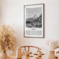 Zermatt Print Black and White, Zermatt Wall Art, Zermatt Poster, Schweiz, Switzerland, Swiss, Schweizerische, Suisse, Matterhorn, Europe