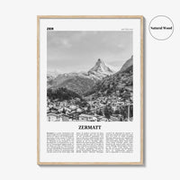Zermatt Print Black and White, Zermatt Wall Art, Zermatt Poster, Schweiz, Switzerland, Swiss, Schweizerische, Suisse, Matterhorn, Europe