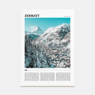 Zermatt Travel Color Poster