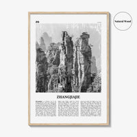 Zhangjiajie Print Black and White, Zhangjiajie Wall Art, Zhangjiajie Poster, Zhangjiajie Photo, Zhangjiajie Wall Décor, Zhangjiajie Map