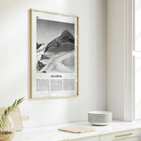 Zillertal Print Black and White, Zillertal Wall Art, Zillertal Poster, Zillertal Photo, Zillertal Wall Décor, Zillertal Map, Austria