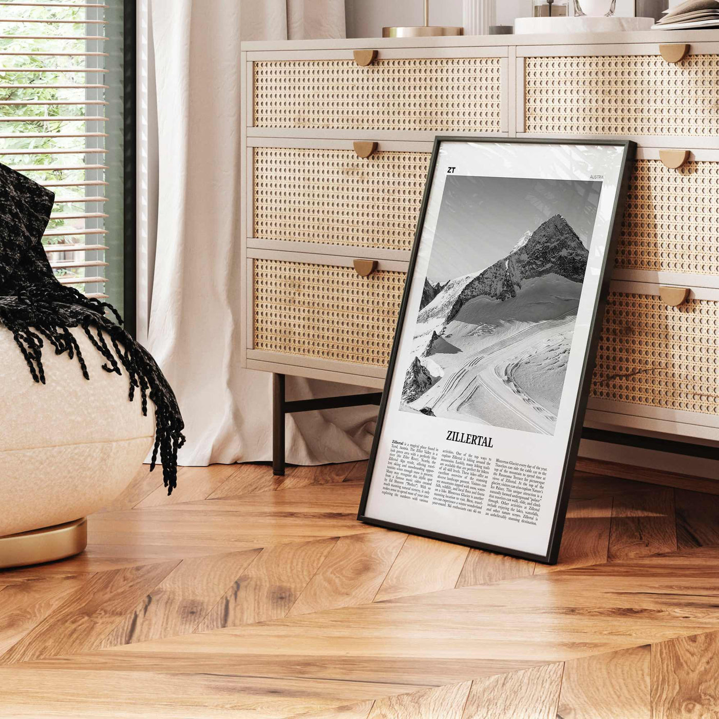 Zillertal Print Black and White, Zillertal Wall Art, Zillertal Poster, Zillertal Photo, Zillertal Wall Décor, Zillertal Map, Austria