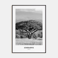 Zimbabwe Portrait B&W Poster
