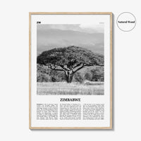 Zimbabwe Print Black and White, Zimbabwe Wall Art, Zimbabwe Poster, Zimbabwe Photo, Zimbabwe Wall Decor, Harare, Africa