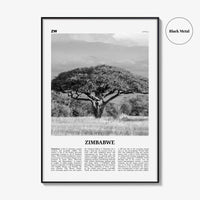 Zimbabwe Print Black and White, Zimbabwe Wall Art, Zimbabwe Poster, Zimbabwe Photo, Zimbabwe Wall Decor, Harare, Africa