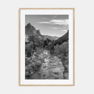 Zion National Park Photo B&W Poster