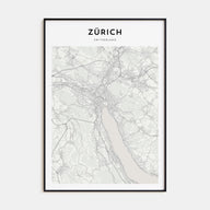 Zürich Map Portrait Poster