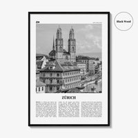 Zurich Print Black and White, Zürich Wall Art, Zürich Poster, Zürich Photo, Zürich Wall Decor, Switzerland, Zurich, Swiss, Europe