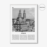 Zurich Print Black and White, Zürich Wall Art, Zürich Poster, Zürich Photo, Zürich Wall Decor, Switzerland, Zurich, Swiss, Europe