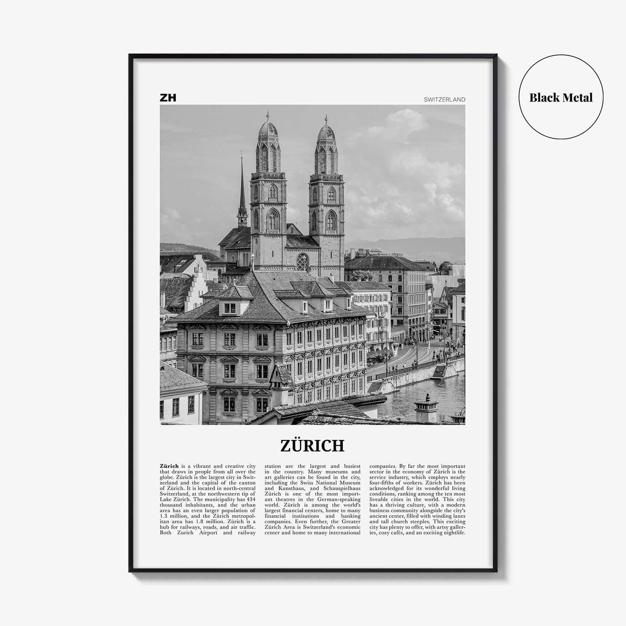 Zurich Print Black and White, Zürich Wall Art, Zürich Poster, Zürich Photo, Zürich Wall Decor, Switzerland, Zurich, Swiss, Europe