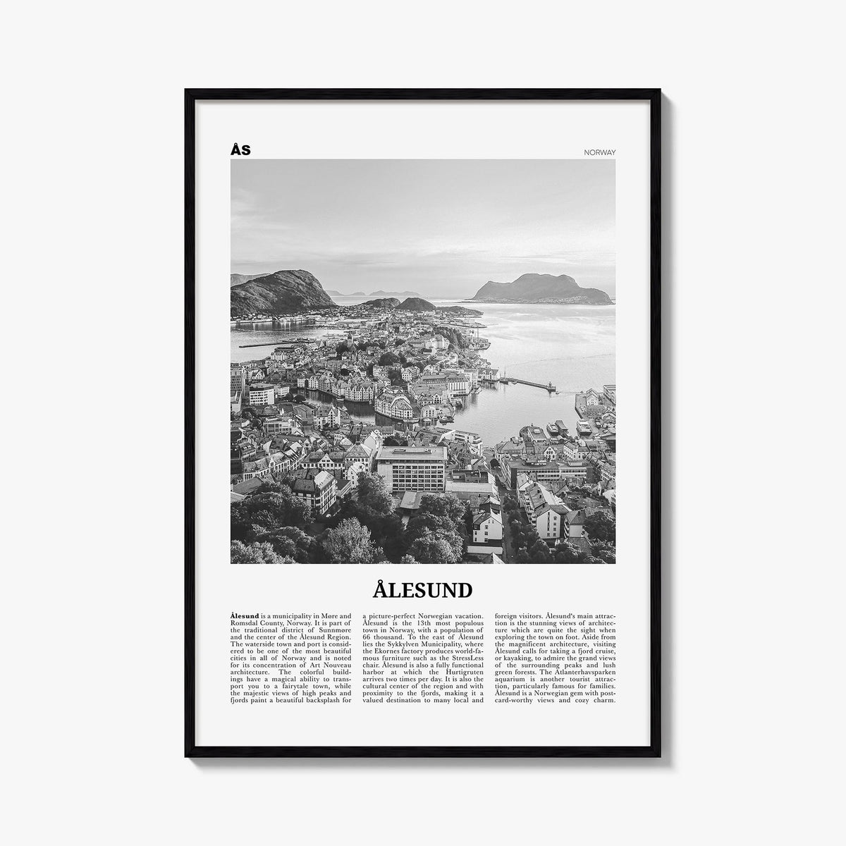 Ålesund Newspaper Poster