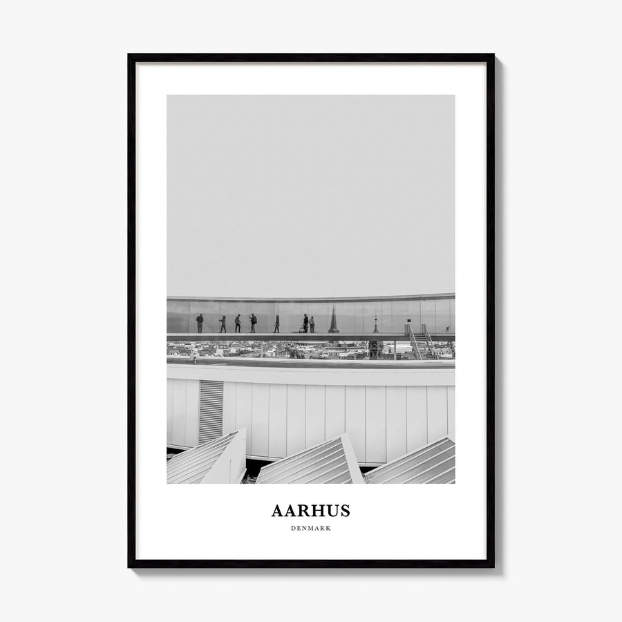 Aarhus Classic No 1 Poster, framed poster mockup