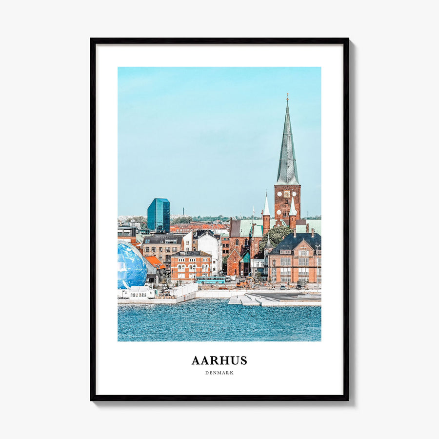 Aarhus Classic Poster, framed poster mockup