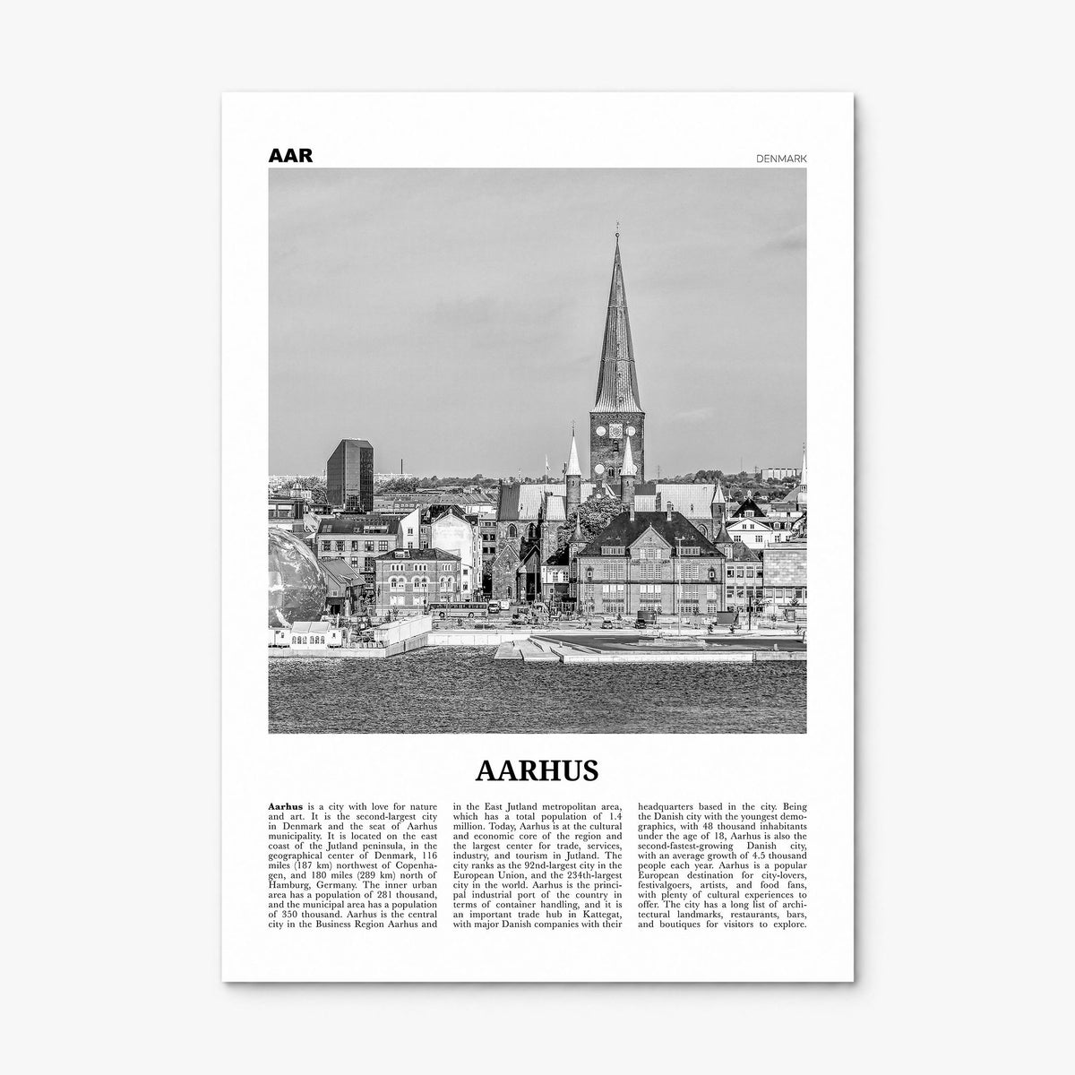 Aarhus Newspaper No 1 Poster, print only (unframed)