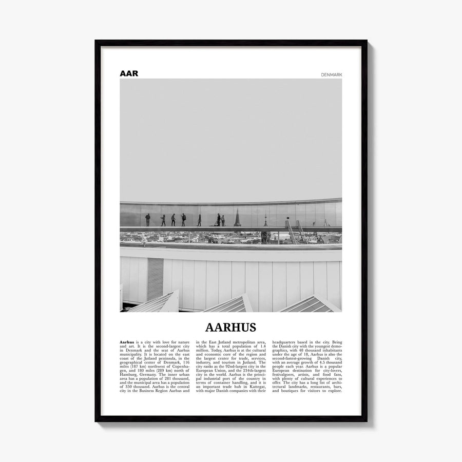 Aarhus Newspaper No 2 Poster, framed poster mockup