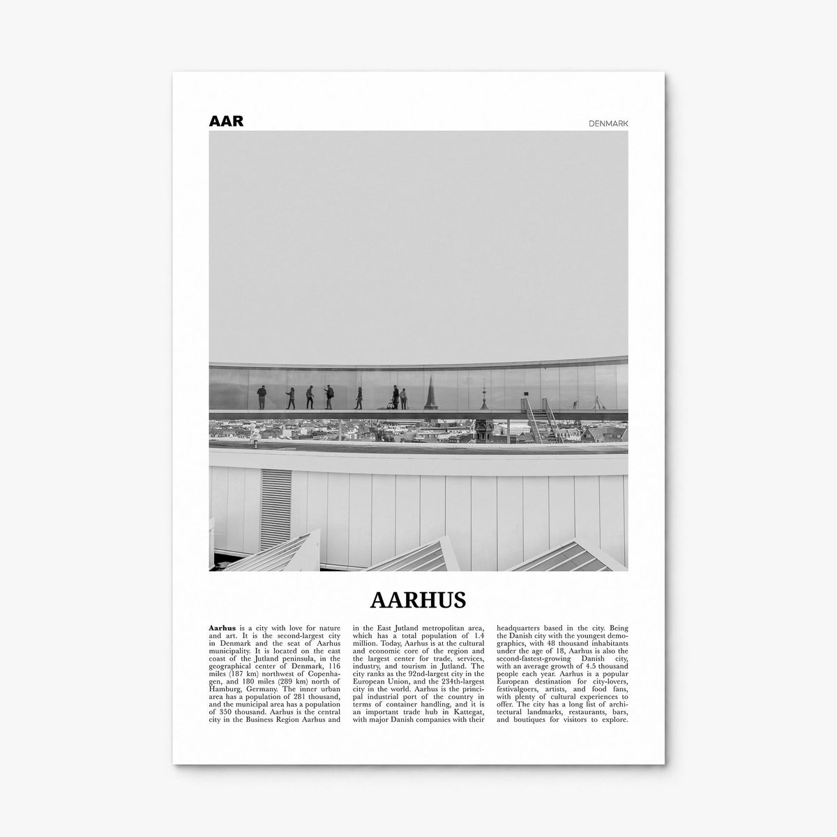 Aarhus Newspaper No 2 Poster, print only (unframed)
