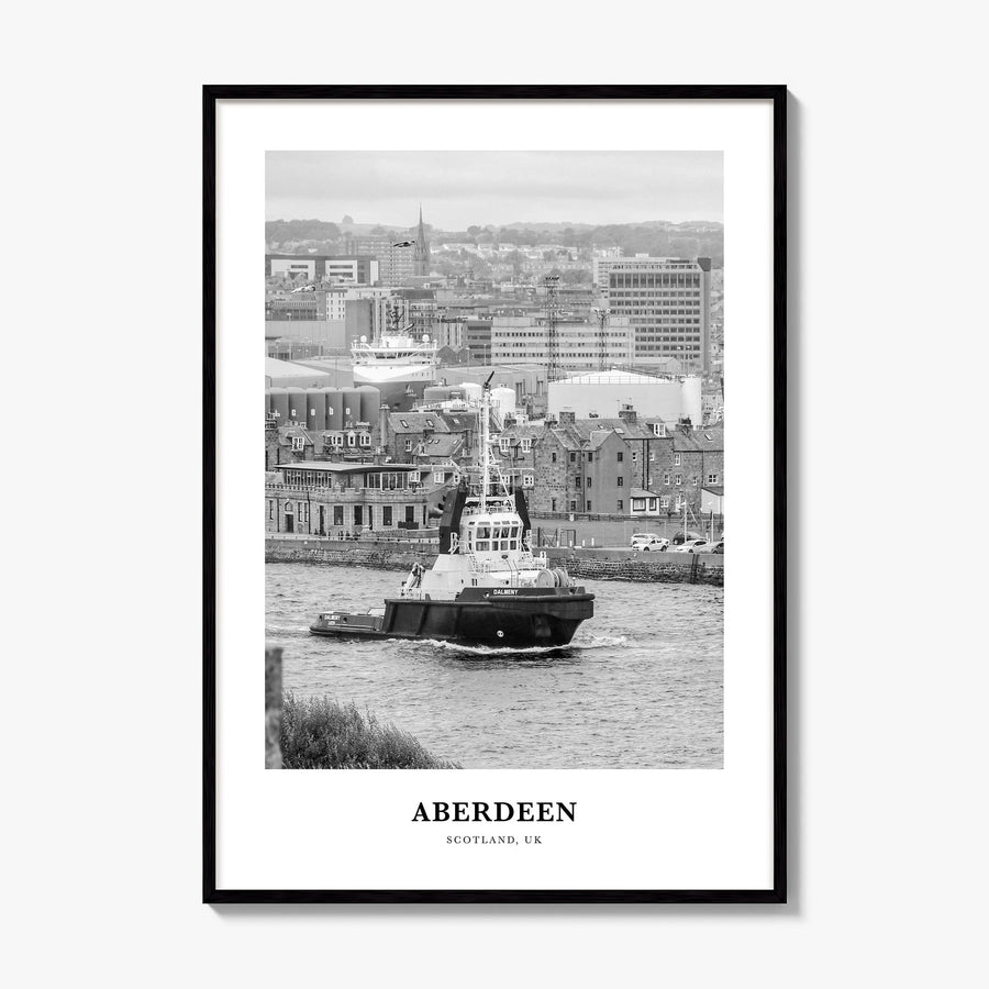Aberdeen Classic Poster, framed poster mockup