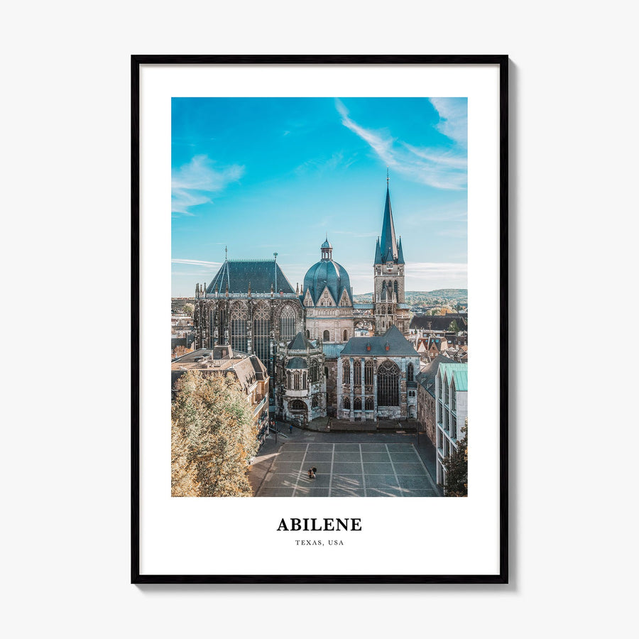 Abilene Classic Poster, framed poster mockup
