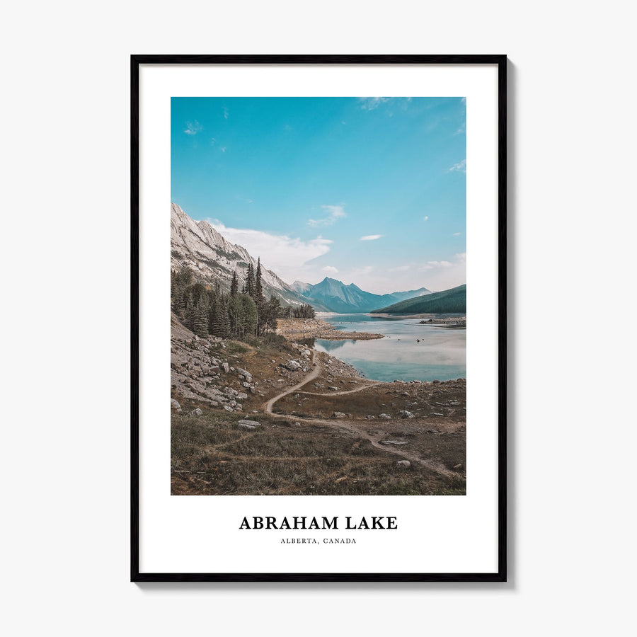 Abraham Lake Classic Poster, framed poster mockup