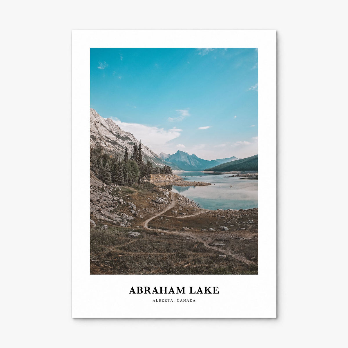 Abraham Lake Classic Poster, print only (unframed)