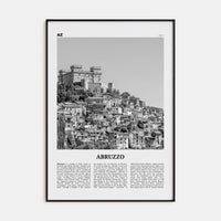 Abruzzo No 1 Poster None / 8x12 in Nbourhood Travel B&W Poster