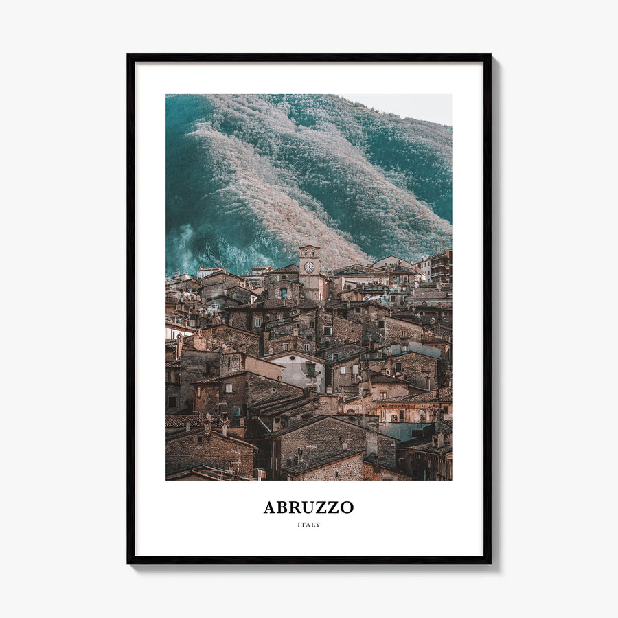 Abruzzo Classic No 3 Poster, framed poster mockup
