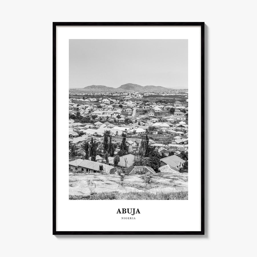 Abuja Classic Poster, framed poster mockup