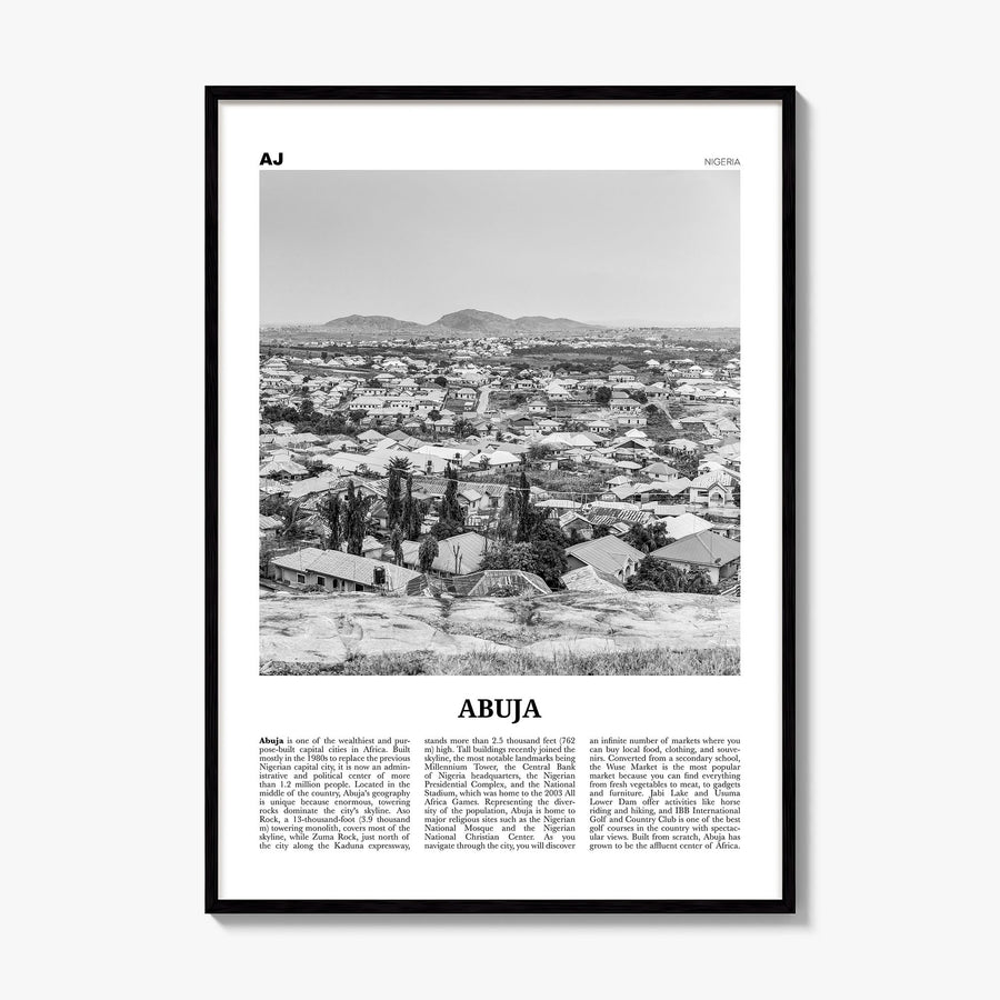 Abuja Newspaper Poster, framed poster mockup
