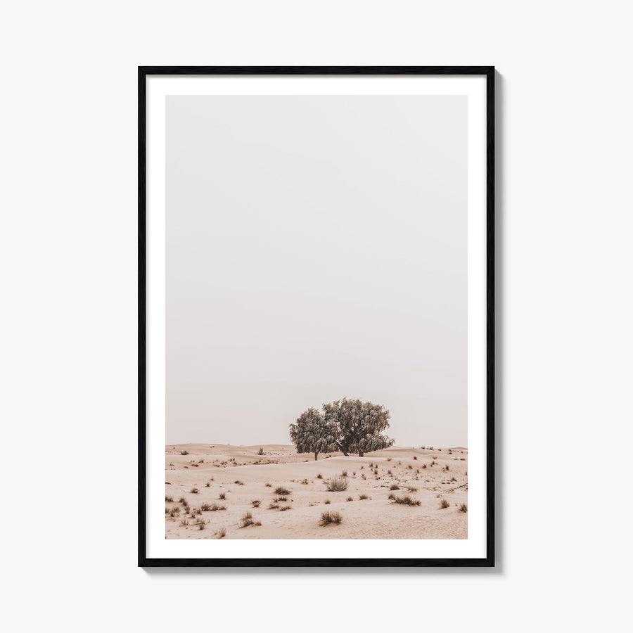 Acacia Tree no. 2 colorful photo poster – vertical wall art, unframed print shown in interior mockup