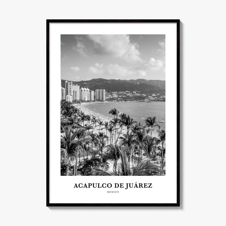 Acapulco Classic Poster, framed poster mockup
