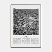 Accra Poster None / 8x12 in Nbourhood Travel B&W Poster