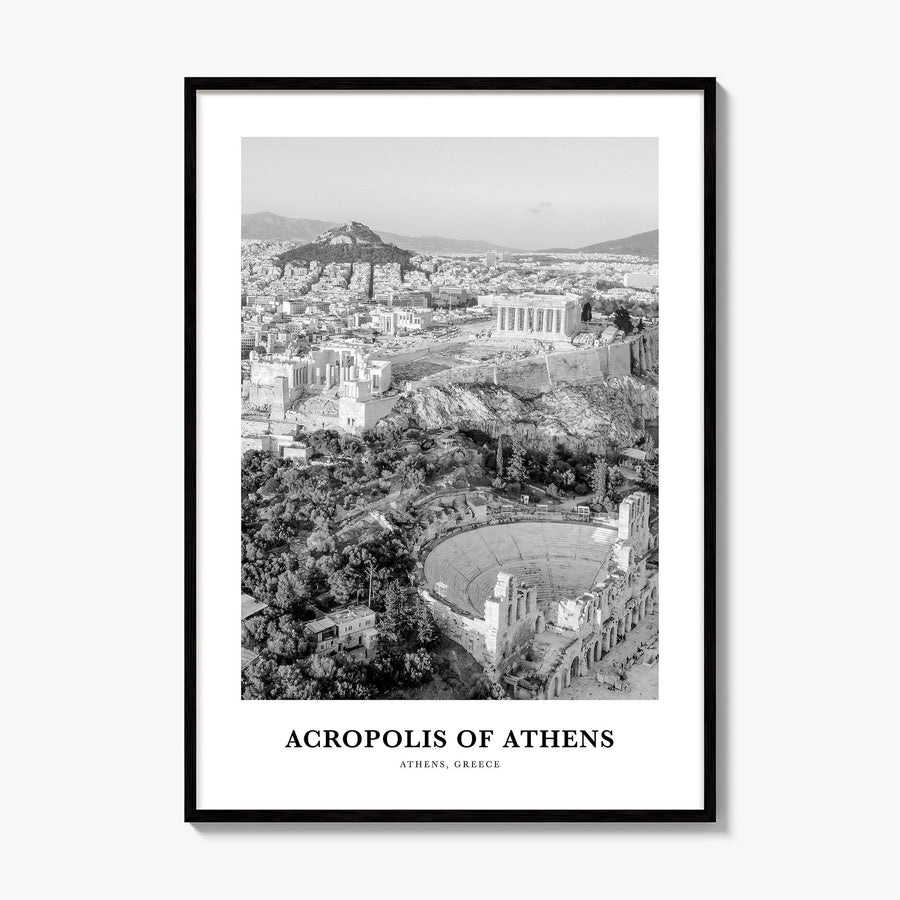 Acropolis of Athens Classic Poster, framed poster mockup
