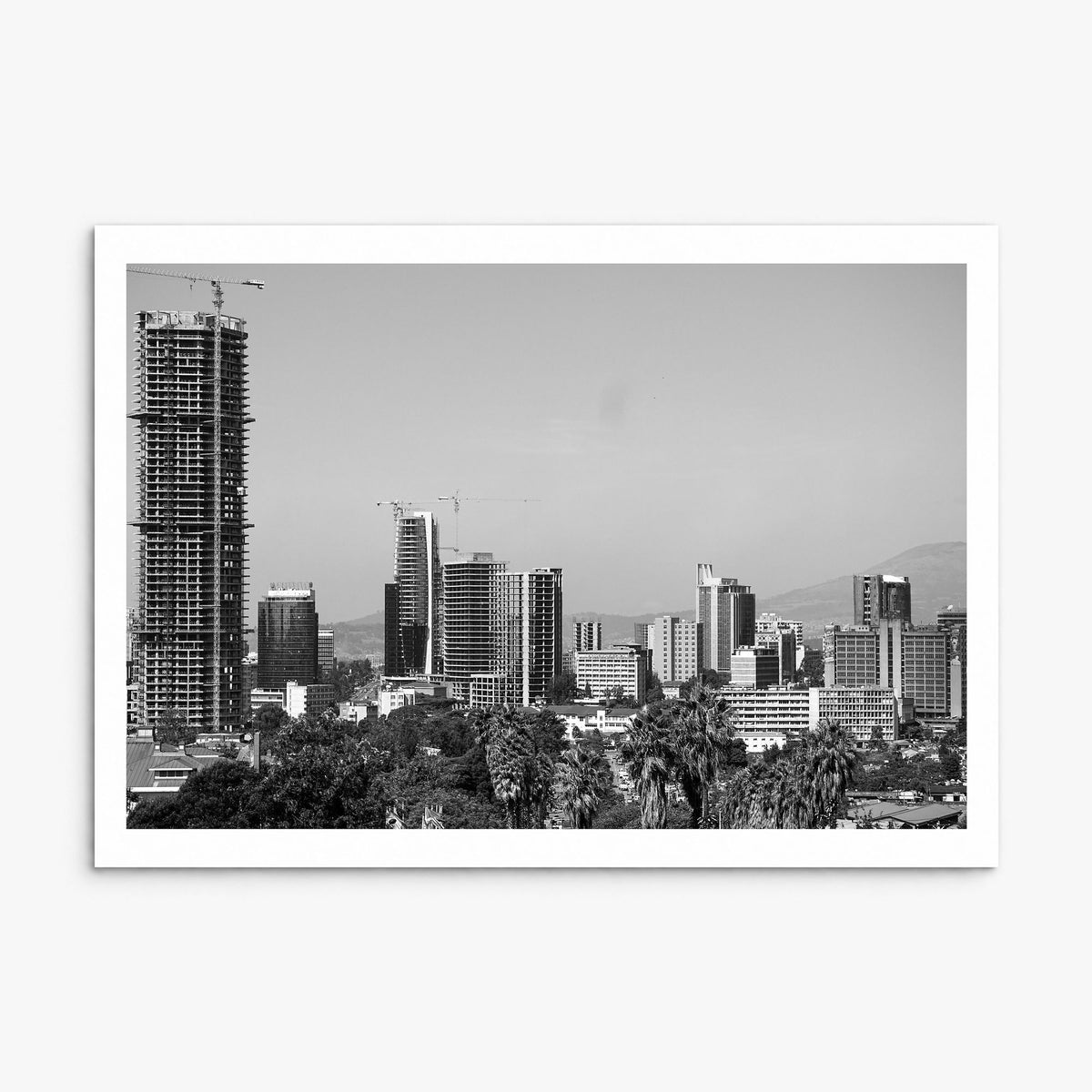 Addis Ababa Photo Poster, print only (unframed), white border