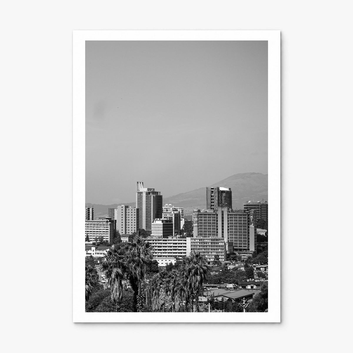 Addis Ababa Photo Poster, print only (unframed), white border