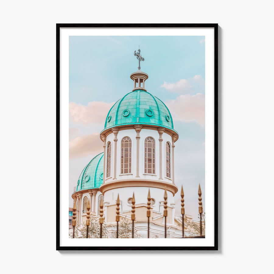 Addis Ababa Photo No 2 Poster, framed poster mockup, white border