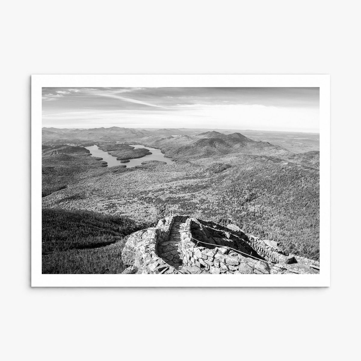 Adirondack Mountains Photo Poster, print only (unframed), white border