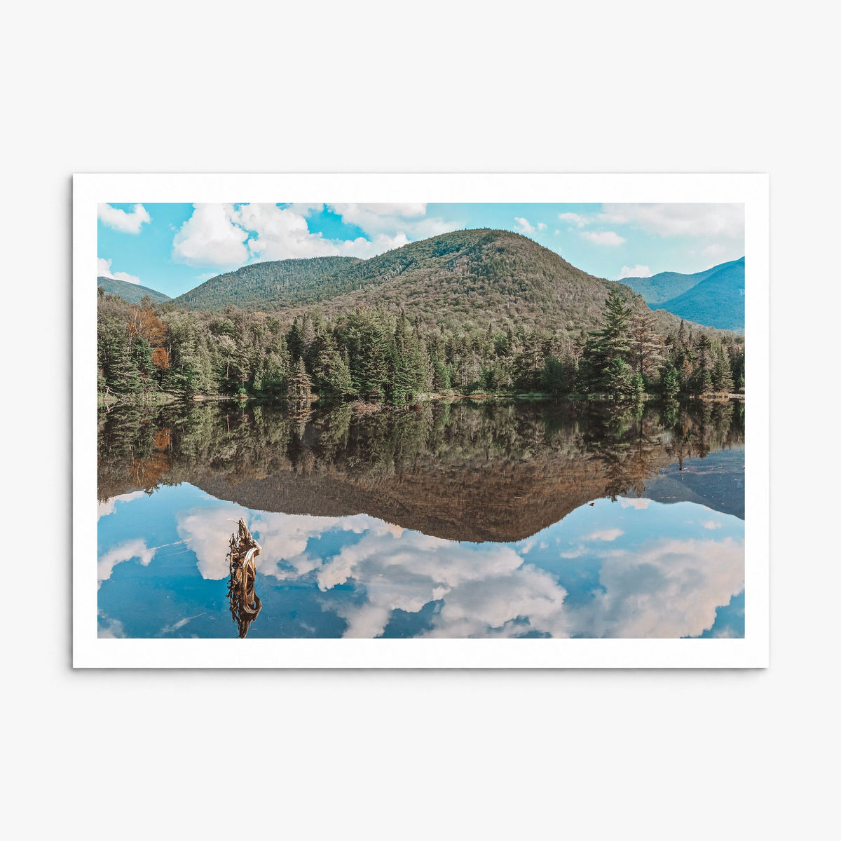 Adirondack Mountains Photo Poster, print only (unframed), white border