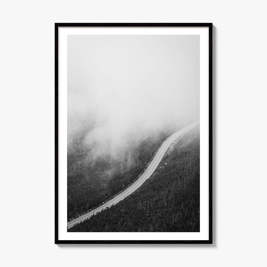 Adirondack Mountains Photo No 3 Poster, framed poster mockup, white border