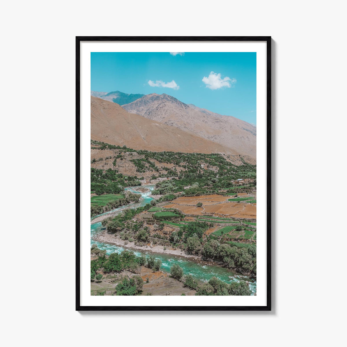 Afghanistan colorful photo poster of Asia – vertical wall art, unframed print shown in interior mockup
