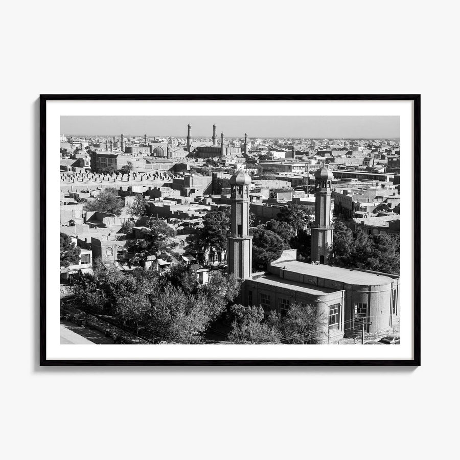 Afghanistan Photo Poster, framed poster mockup, white border