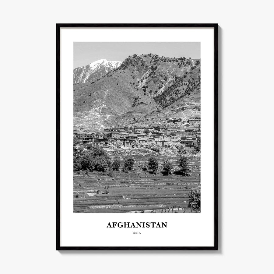 Afghanistan Classic No 2 Poster, framed poster mockup