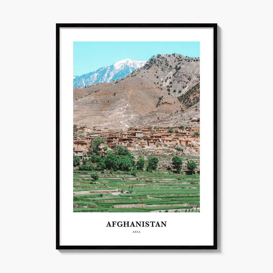 Afghanistan Classic Poster, framed poster mockup