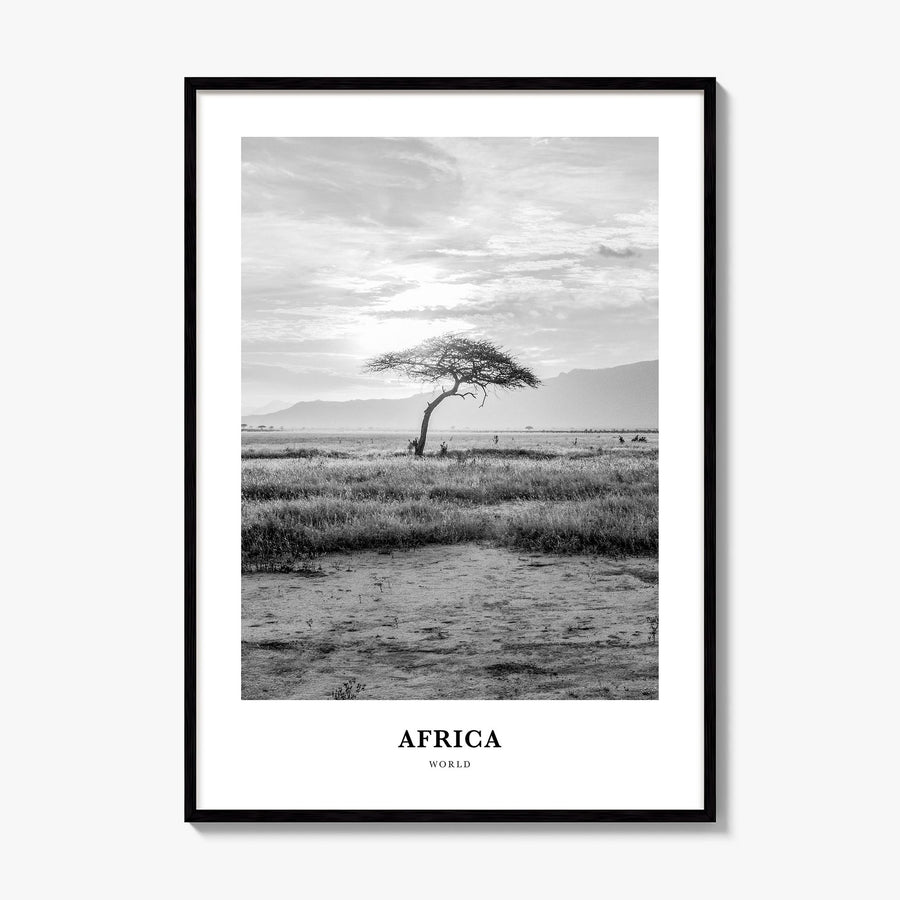 Africa Classic Poster, framed poster mockup