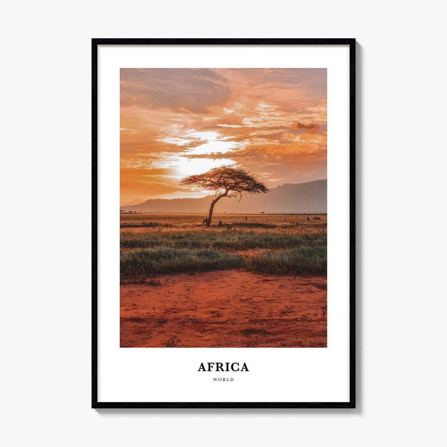 Africa Classic Poster, framed poster mockup
