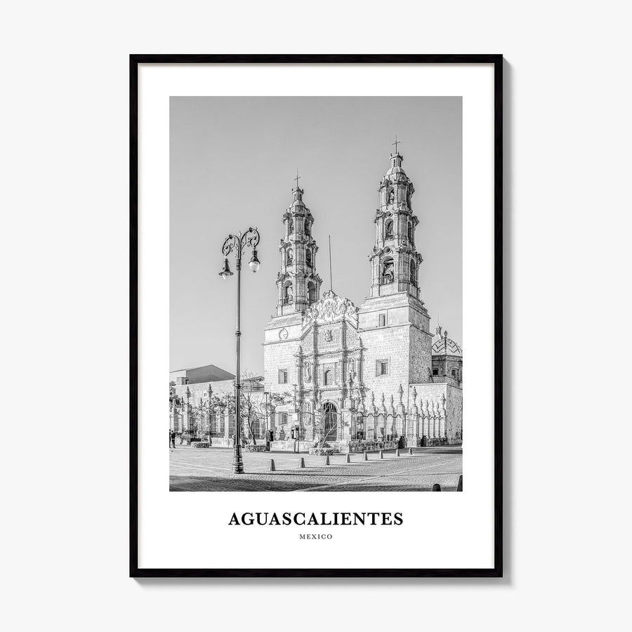 Aguascalientes, Mexico Classic Poster, framed poster mockup