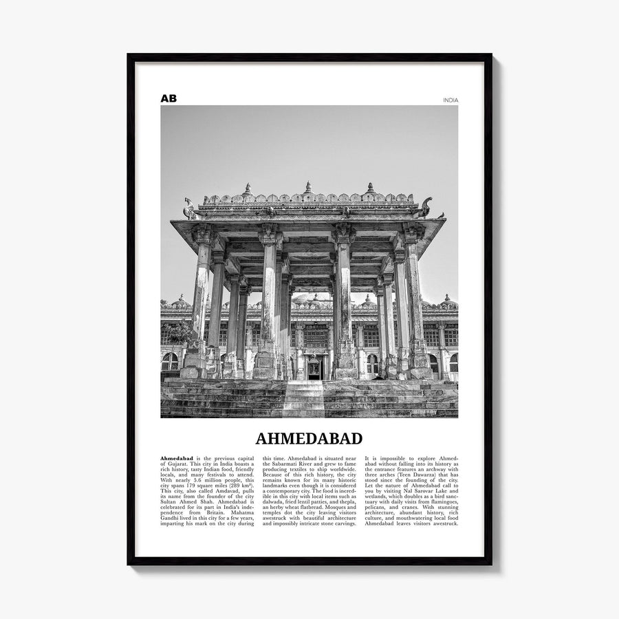 Ahmedabad Newspaper Poster, framed poster mockup