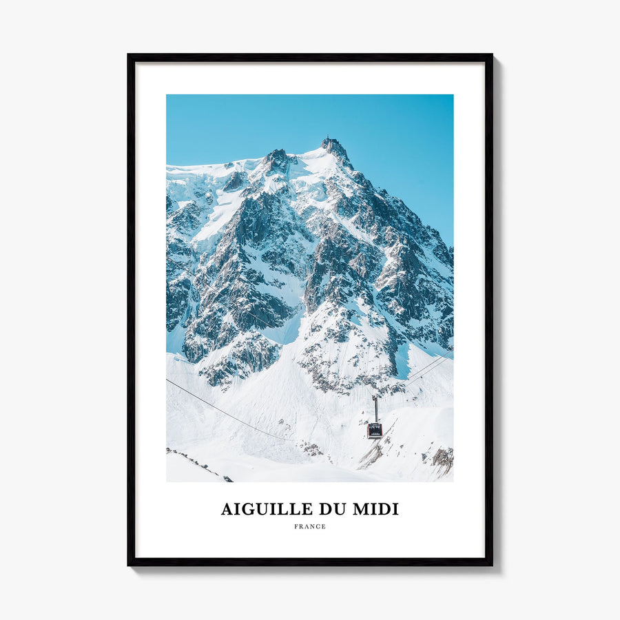 Aiguille du Midi Classic Poster, framed poster mockup